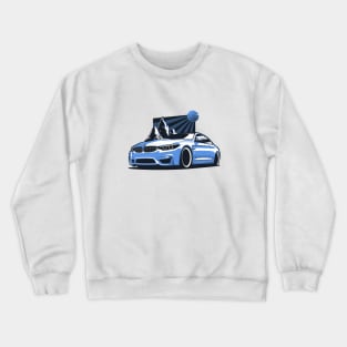 Blue F82 Coupe Mountains Crewneck Sweatshirt